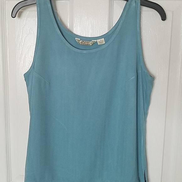 Tommy Bahama, 1-13, Teal sleeveless top, Size S - Picture 2 of 7